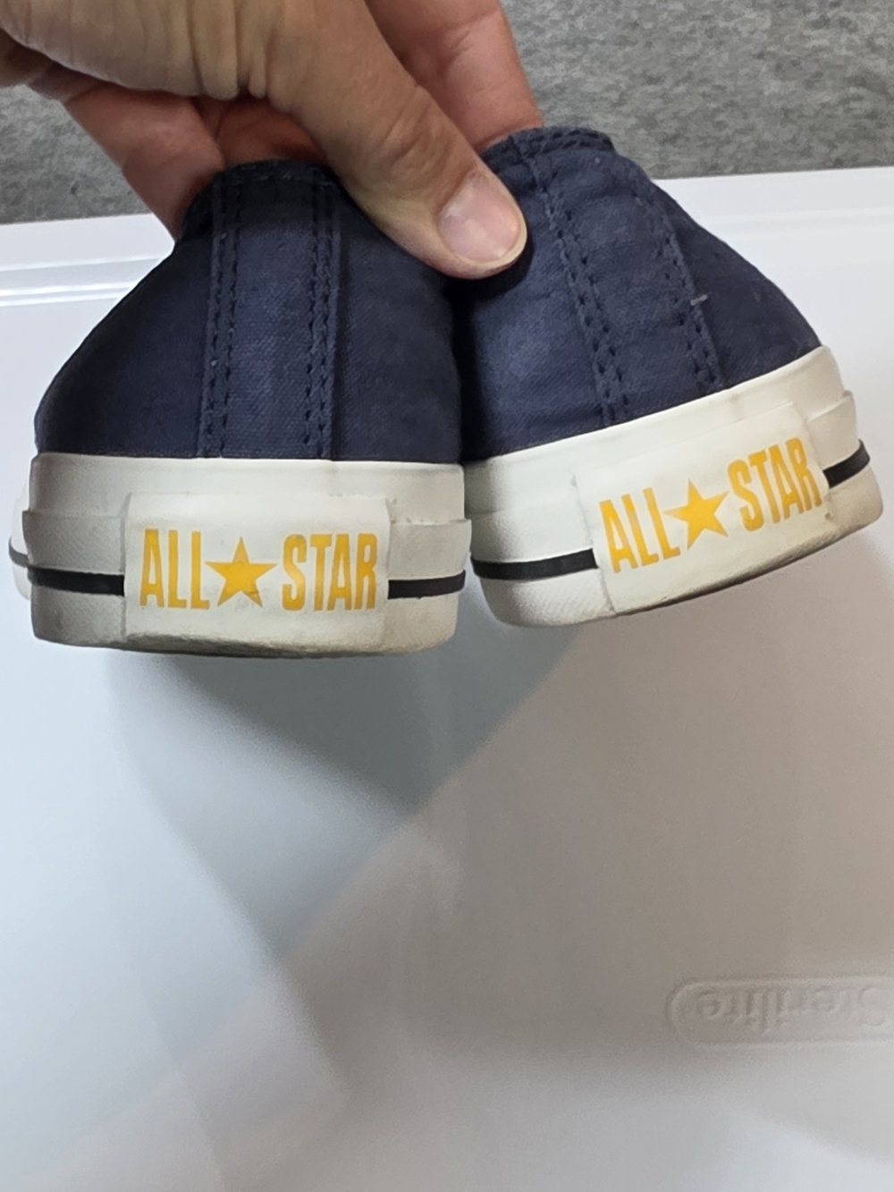 Converse All Star Slip-On Canvas Sneakers in Navy - Picture 6 of 9